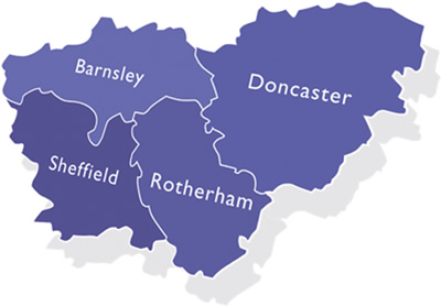 South Yorkshire: Sheffield, Rotherham, Barnsley, Doncaster